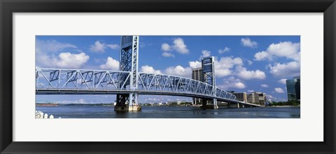 Framed Main Street Bridge, Jacksonville, Florida, USA Print