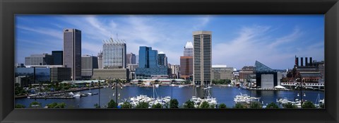 Framed Inner Harbor, Baltimore, Maryland Print