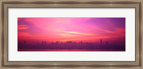 Framed Skyline, NYC, New York City, New York State USA Print