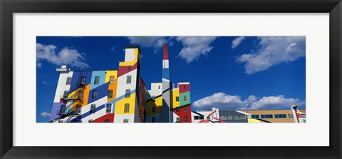 Framed Building With Geometric Decorations, Minneapolis, Minnesota, USA Print