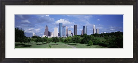 Framed Cityscape, Houston, TX Print