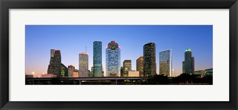 Framed USA, Texas, Houston Print