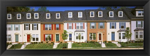 Framed Townhouse, Owings Mills, Maryland, USA Print