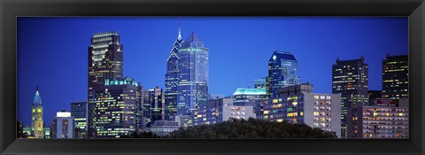 Framed Night, Philadelphia, Pennsylvania, USA Print