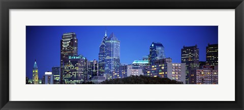 Framed Night, Philadelphia, Pennsylvania, USA Print