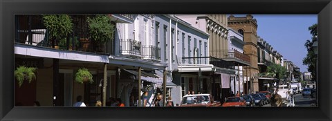 Framed Buildings in a city, French Quarter, New Orleans, Louisiana, USA Print