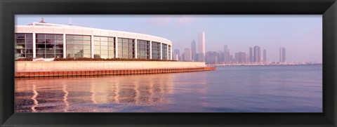 Framed Building Structure Near The Lake, Shedd Aquarium, Chicago, Illinois, USA Print