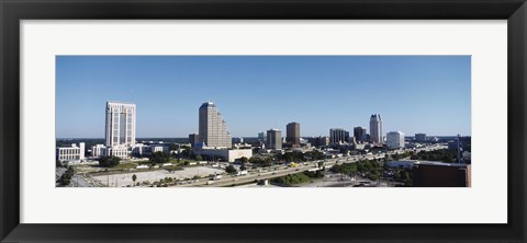 Framed Orlando, Florida Skyline Print