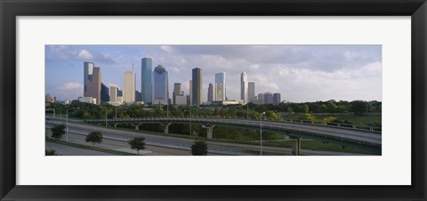 Framed Houston Skyline from a Distance, Texas, USA Print