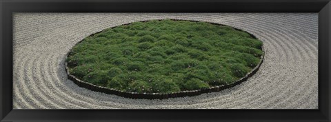 Framed High angle view of a Japanese garden, Portland, Oregon, USA Print