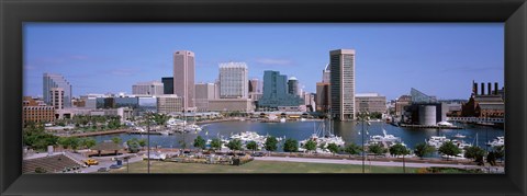 Framed Inner Harbor Skyline Baltimore MD USA Print