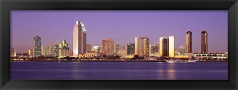 Framed Skyscrapers in a city, San Diego, San Diego County, California, USA Print