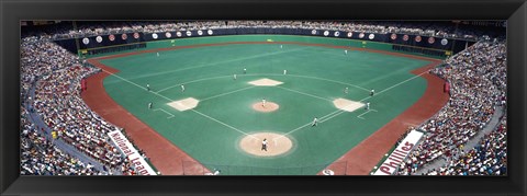 Framed Phillies vs Mets baseball game, Veterans Stadium, Philadelphia, Pennsylvania, USA Print