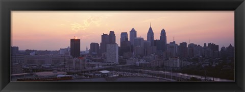 Framed Sunrise Philadelphia PA USA Print