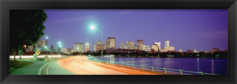 Framed USA, Massachusetts, Boston, Highway along Charles River Print