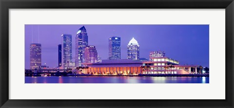 Framed Building at the waterfront, Tampa, Florida, USA Print