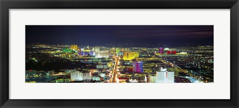 Framed Skyline, Las Vegas, Nevada, USA Print