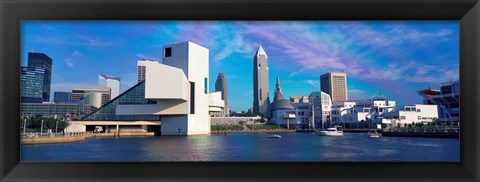 Framed Cleveland, Ohio Skyline from the Waterfront Print