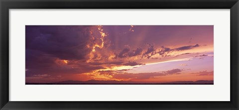 Framed Low angle view of clouds at sunset, Phoenix, Arizona, USA Print