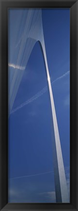 Framed Low angle view of an arched structure, Gateway Arch, St. Louis, Missouri, USA Print