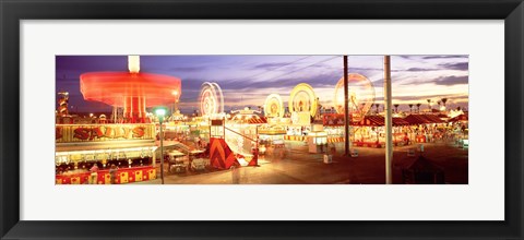 Framed Ferris wheel in an amusement park, Arizona State Fair, Phoenix, Arizona, USA Print