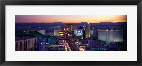 Framed Strip, Las Vegas, Nevada, USA Print