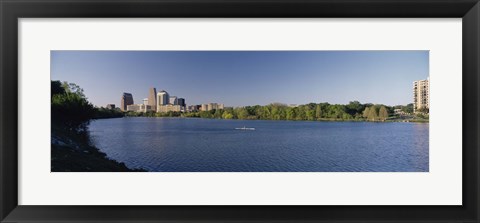 Framed Buildings in a city, Austin, Texas, USA Print