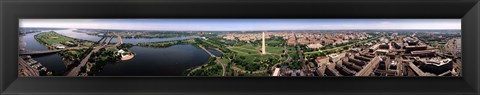 Framed Aerial Washington DC USA Print