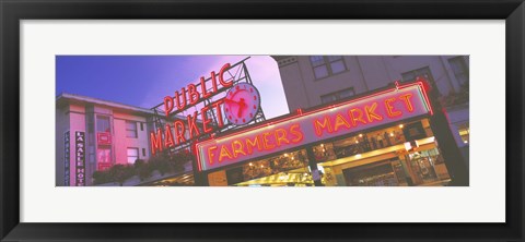 Framed Public Market Seattle WA USA Print