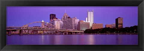 Framed Allegheny River Pittsburgh PA Print