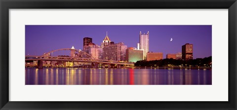 Framed Allegheny River, Pittsburgh, Pennsylvania, USA Print