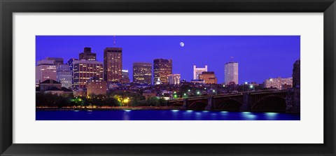 Framed Dusk Charles River Boston MA USA Print