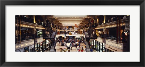 Framed Interiors of a shopping mall, Bourse Shopping Center, Philadelphia, Pennsylvania, USA Print