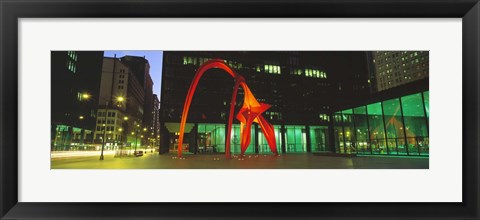 Framed Alexander Calder Flamingo, Chicago, Illinois, USA Print