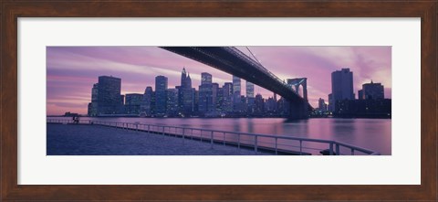 Framed Brooklyn Bridge New York NY Print