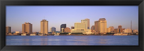 Framed Sunrise, Skyline, New Orleans, Louisiana, USA Print