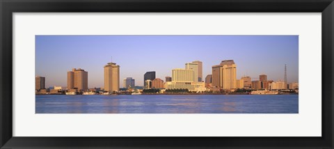 Framed Sunrise, Skyline, New Orleans, Louisiana, USA Print