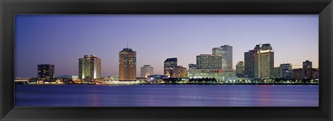 Framed Night New Orleans LA Print