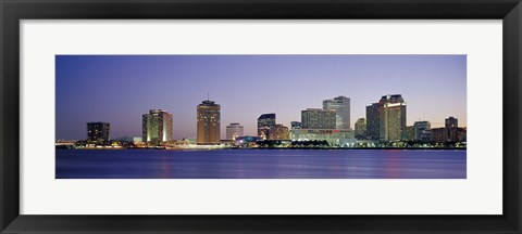 Framed Night New Orleans LA Print