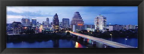 Framed Night, Austin, Texas, USA Print