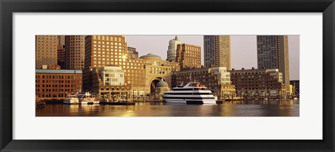 Framed Buildings at the waterfront, Boston, Massachusetts Print