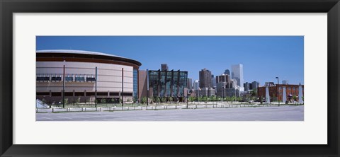 Framed USA, Colorado, Denver, skyline Print