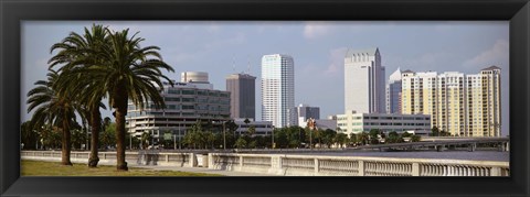 Framed Skyline Tampa FL USA Print