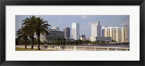 Framed Skyline Tampa FL USA Print