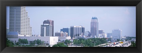 Framed Skyline &amp; Interstate 4 Orlando FL USA Print