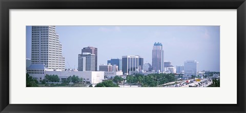 Framed Skyline &amp; Interstate 4 Orlando FL USA Print