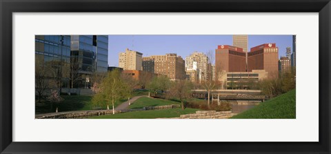 Framed Downtown Omaha NE Print