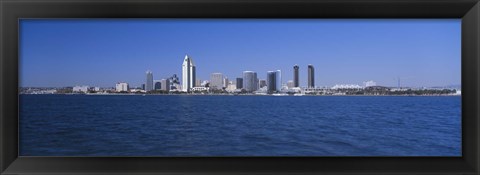 Framed Skyscrapers in a city, San Diego, California Print