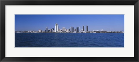 Framed Skyscrapers in a city, San Diego, California Print