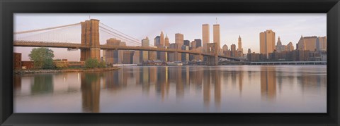 Framed Brooklyn Bridge Manhattan New York City NY Print